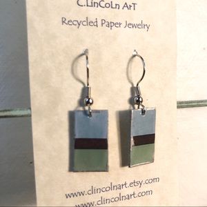 Recycled Paper Earrings ♻️